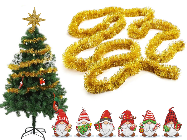 Christmas chandler 6 m auksinė grandinė