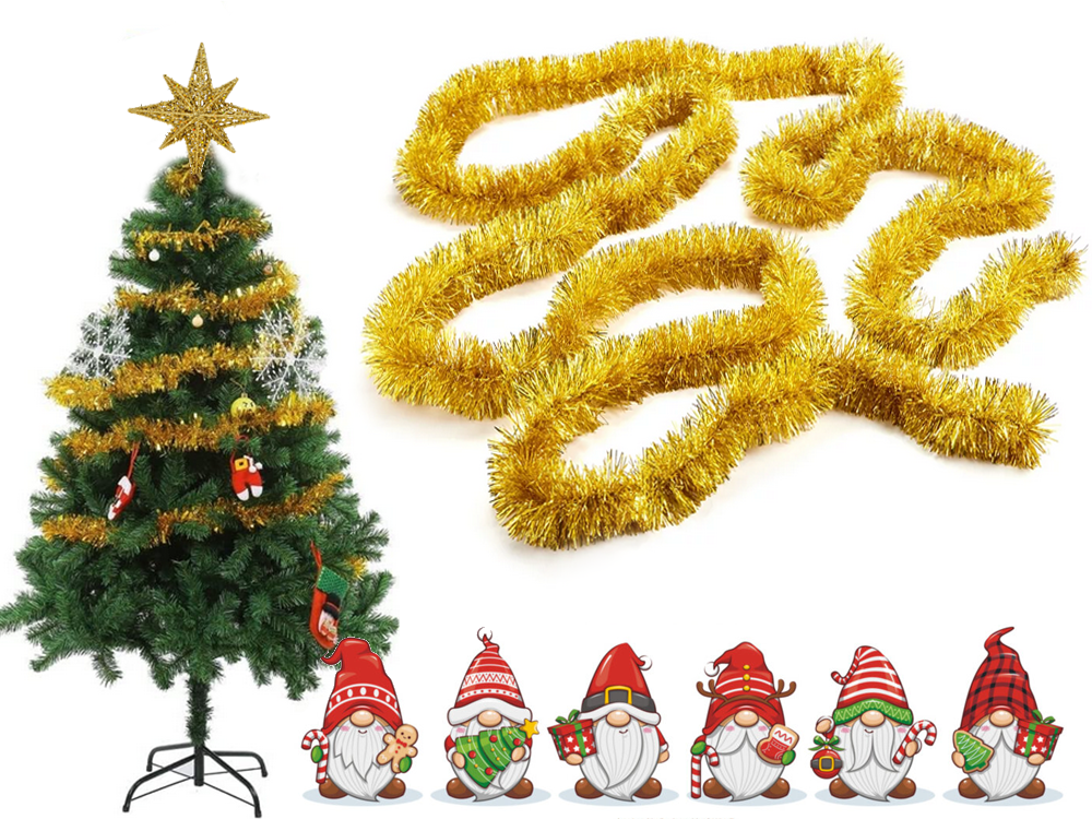 Christmas chandler 6 m auksinė grandinė