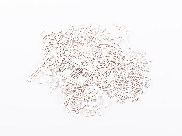 Medinės kalėdinės eglutės dekoracijos 20 vnt. Pakabukai baubliai ornamentai