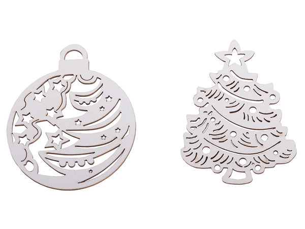 Medinės kalėdinės eglutės dekoracijos 20 vnt. Pakabukai baubliai ornamentai