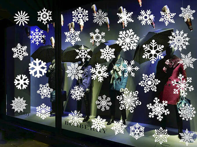 Kalėdiniai langų lipdukai kalėdinės eglutės