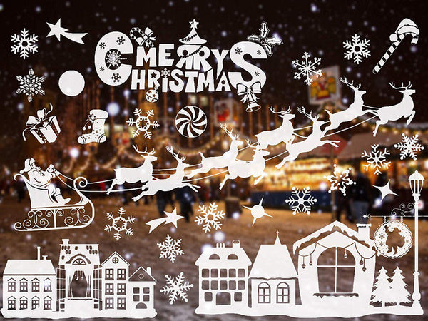 Kalėdiniai langų lipdukai kalėdinis peliukas