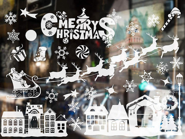 Kalėdiniai langų lipdukai kalėdinis peliukas