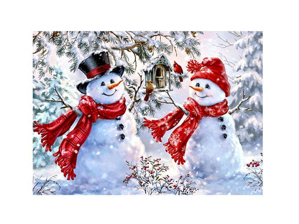 Deimantinio siuvinėjimo sniego senio rinkinys kalėdos 5d