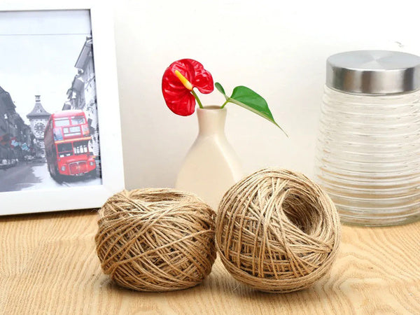 Džiuto virvė 30 m natūralios rudos spalvos džiuto