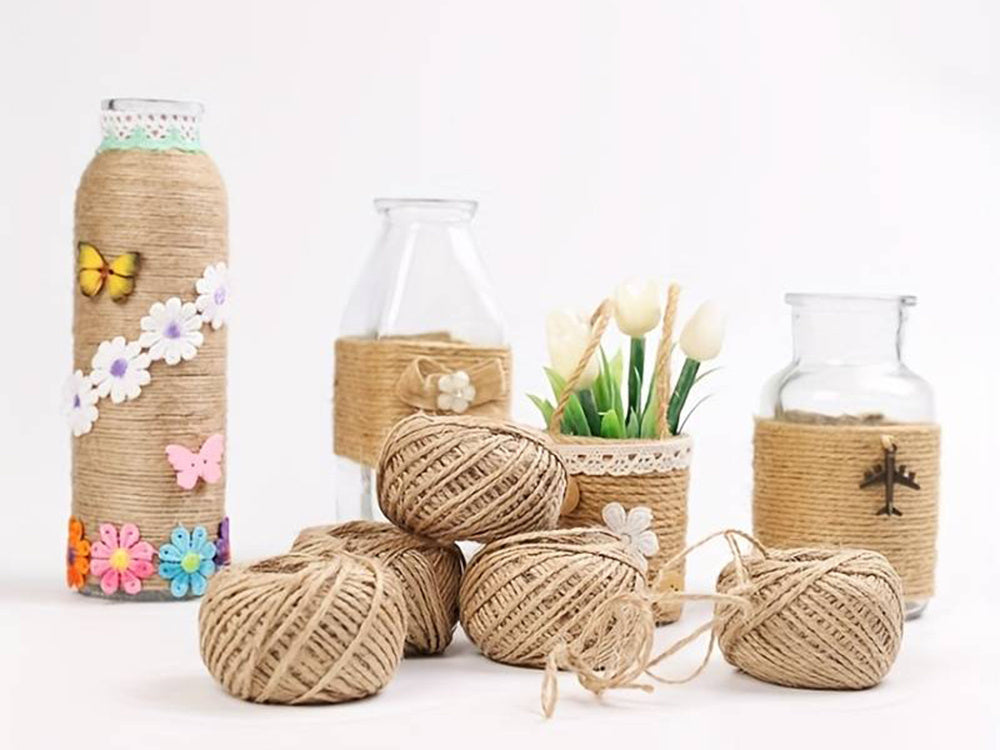 Džiuto virvė 30 m natūralios rudos spalvos džiuto