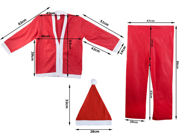 Tėvo kalėdų kostiumas berniukui kepurė barzda