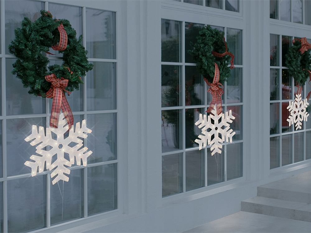 Led langų dekoracijos 40cm žvaigždės