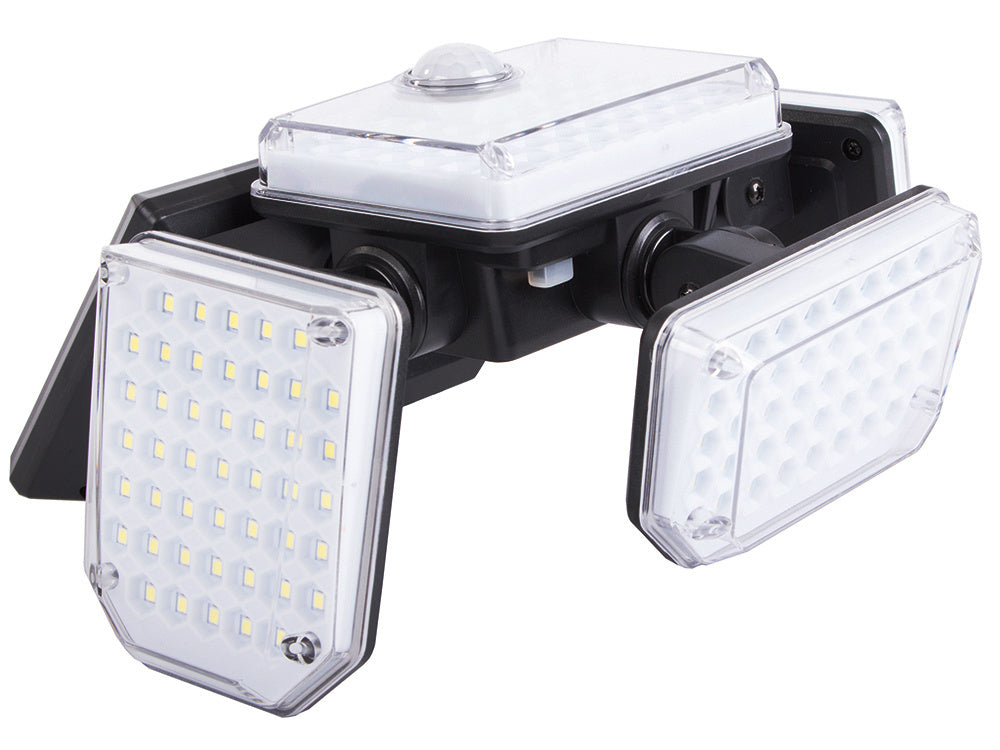Saulės lempa 181 led su sutemų judesio jutikliu + nuotolinio valdymo sodo gatvės lempa