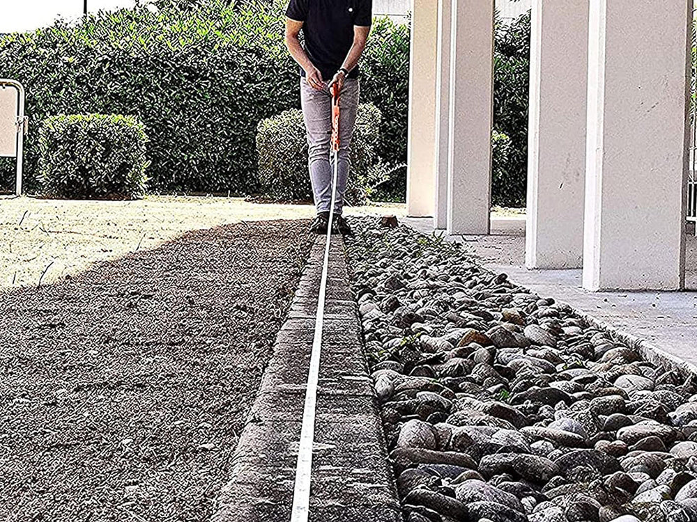 Xl matavimo juosta, susukta į 30 m ilgio matavimo juostą