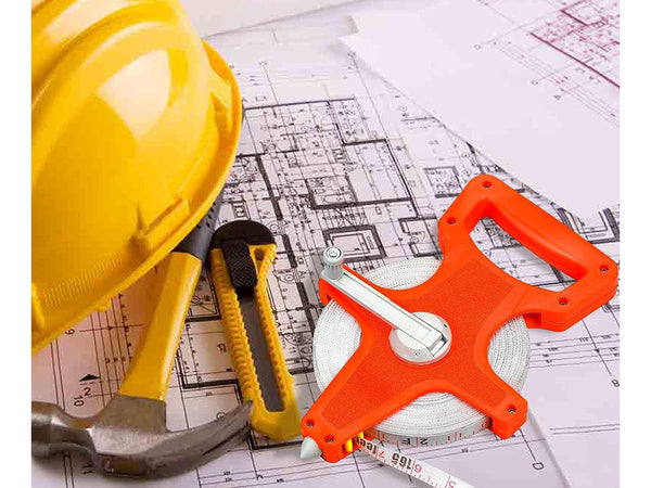 Xl matavimo juosta, susukta į 30 m ilgio matavimo juostą