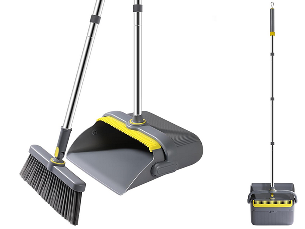 Tinginio žmogaus šlavimo rinkinys "swifter" šepetys mopas valiklis valytuvas dulkių semtuvėlis 2in1