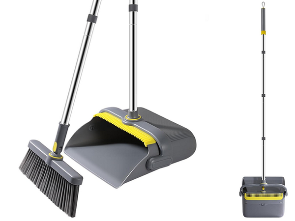 Tinginio žmogaus šlavimo rinkinys "swifter" šepetys mopas valiklis valytuvas dulkių semtuvėlis 2in1