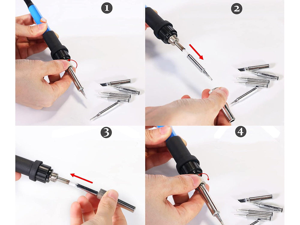 Tikslus 60w 200-450°c lituoklių rinkinys alavo ekstraktorius