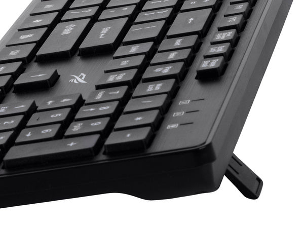 Klaviatūros ir pelės belaidės pelės rinkinys tylus skaitmeninis usb, Juoda, Szín, Fekete