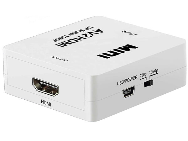 Av adaptentas rca cinch į hdmi audio rca 1080p cvbs konverterinis kabelis