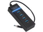 Koncentratorius usb 3.0 prievadų skirstytuvas 4 prievadų skirstytuvo adapterio adapteris