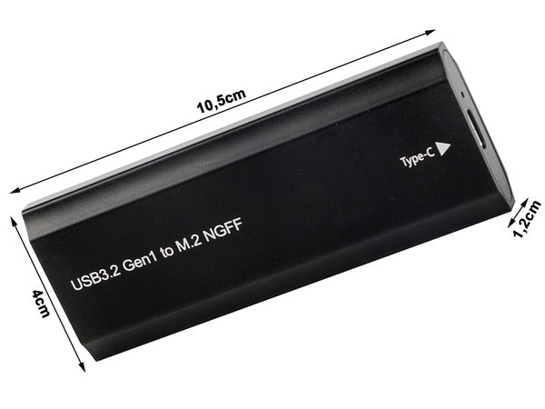 Kietojo disko adapterio dėžutė m.2 sata ngff usb 3.1 usb typ-c 2230-2280mm