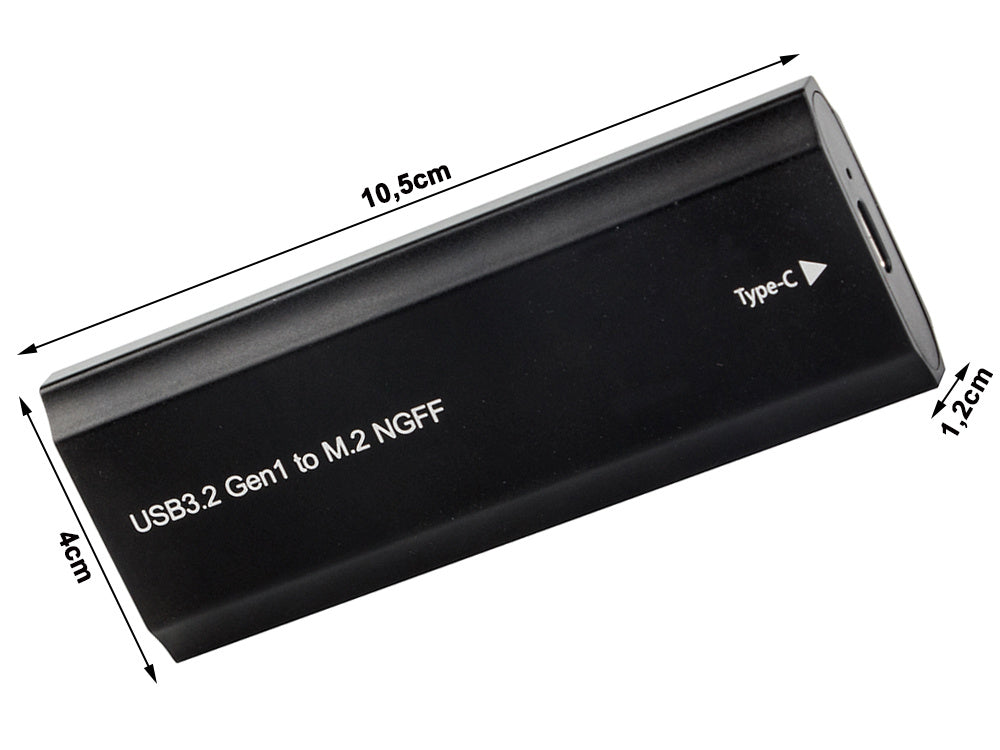 Kietojo disko adapterio dėžutė m.2 sata ngff usb 3.1 usb typ-c 2230-2280mm