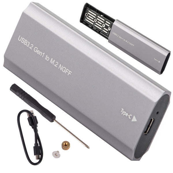 Kietojo disko adapterio dėžutė m.2 sata ngff usb 3.1 usb typ-c 2230-2280mm