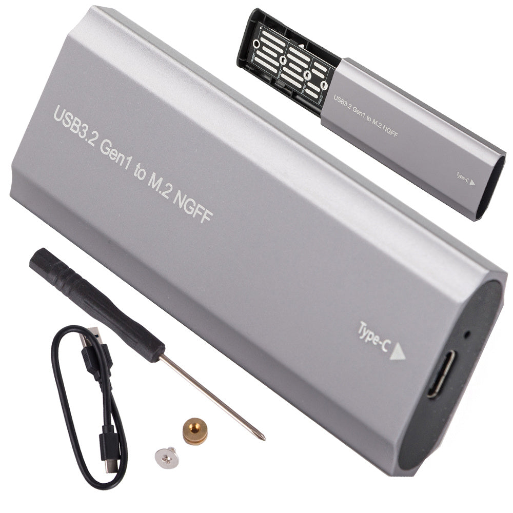 Kietojo disko adapterio dėžutė m.2 sata ngff usb 3.1 usb typ-c 2230-2280mm