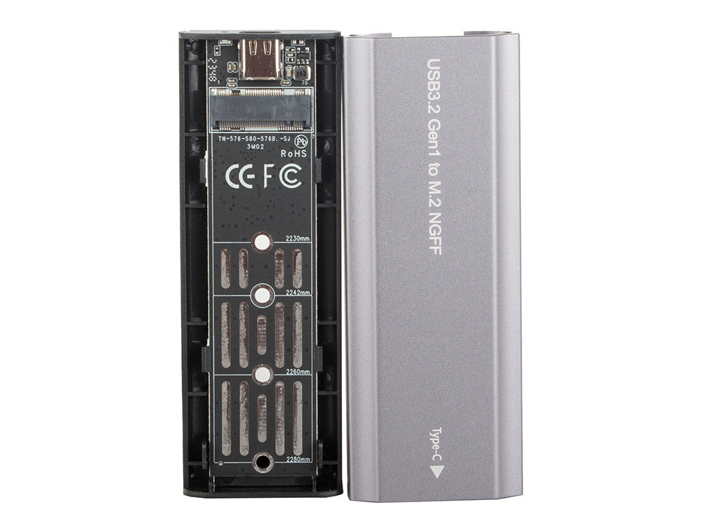 Kietojo disko adapterio dėžutė m.2 sata ngff usb 3.1 usb typ-c 2230-2280mm