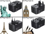 Adaptieriaus kištukinis jungiklis uk usa eu aus universal 2x usb worldwide