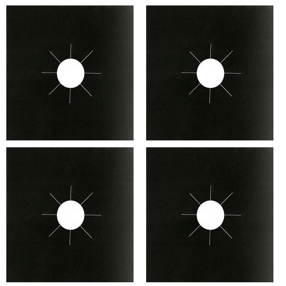 Apsauginis degiklio kilimėlis dujinėms viryklėms, 4 kilimėlių rinkinys