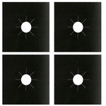 Apsauginis degiklio kilimėlis dujinėms viryklėms, 4 kilimėlių rinkinys