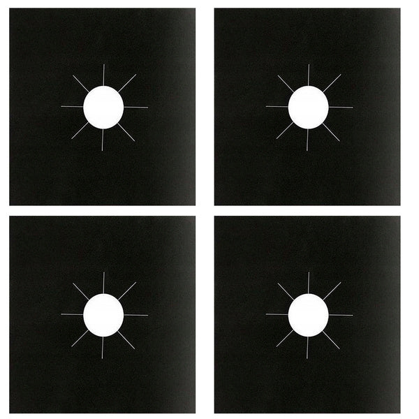 Apsauginis degiklio kilimėlis dujinėms viryklėms, 4 kilimėlių rinkinys