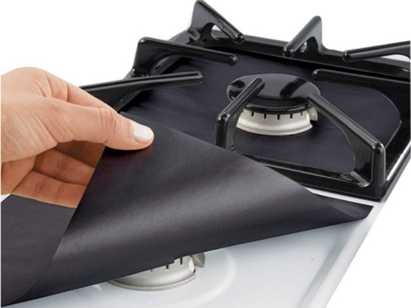 Apsauginis degiklio kilimėlis dujinėms viryklėms, 4 kilimėlių rinkinys