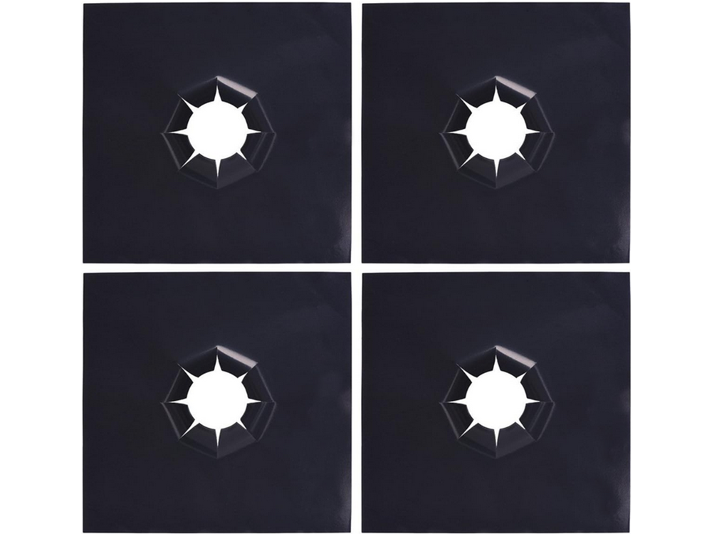 Apsauginis degiklio kilimėlis dujinėms viryklėms, 4 kilimėlių rinkinys