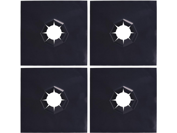 Apsauginis degiklio kilimėlis dujinėms viryklėms, 4 kilimėlių rinkinys