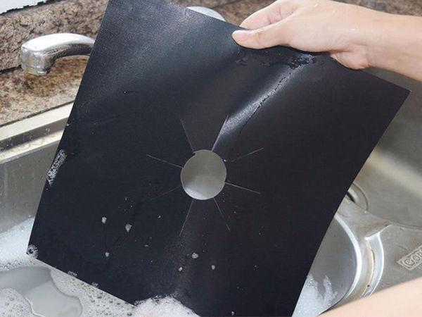 Apsauginis degiklio kilimėlis dujinėms viryklėms, 4 kilimėlių rinkinys