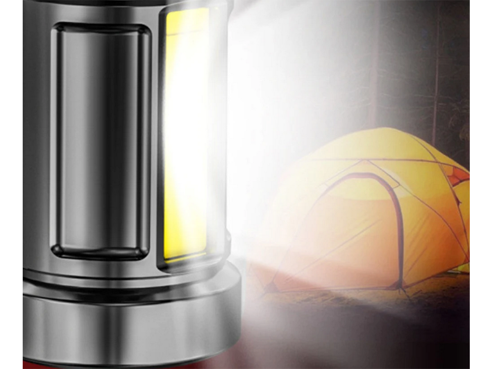 Įkraunamas žibintuvėlis prožektorius bivouac vedė stiprus karinės policijos usb