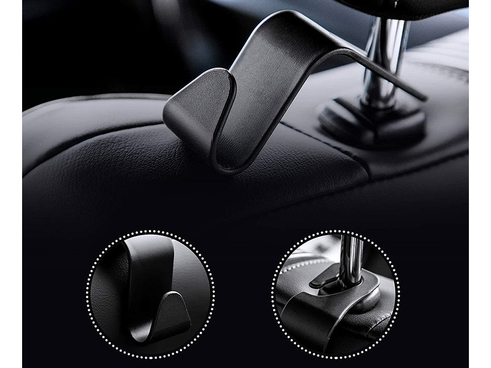 Kablys kablys sėdynės atlošo laikiklis, skirtas apsipirkti automobilyje