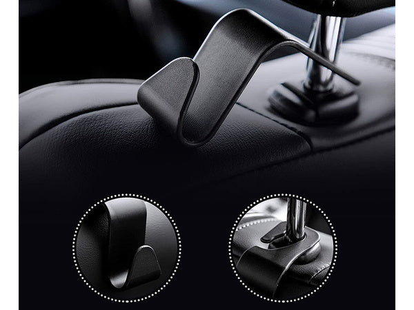 Kablys kablys sėdynės atlošo laikiklis, skirtas apsipirkti automobilyje