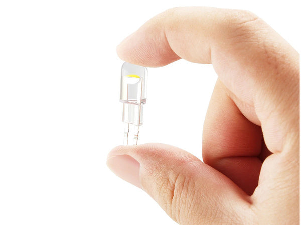 W5w t10 white cristalic led automobilių šviesos 2 vnt komponentas