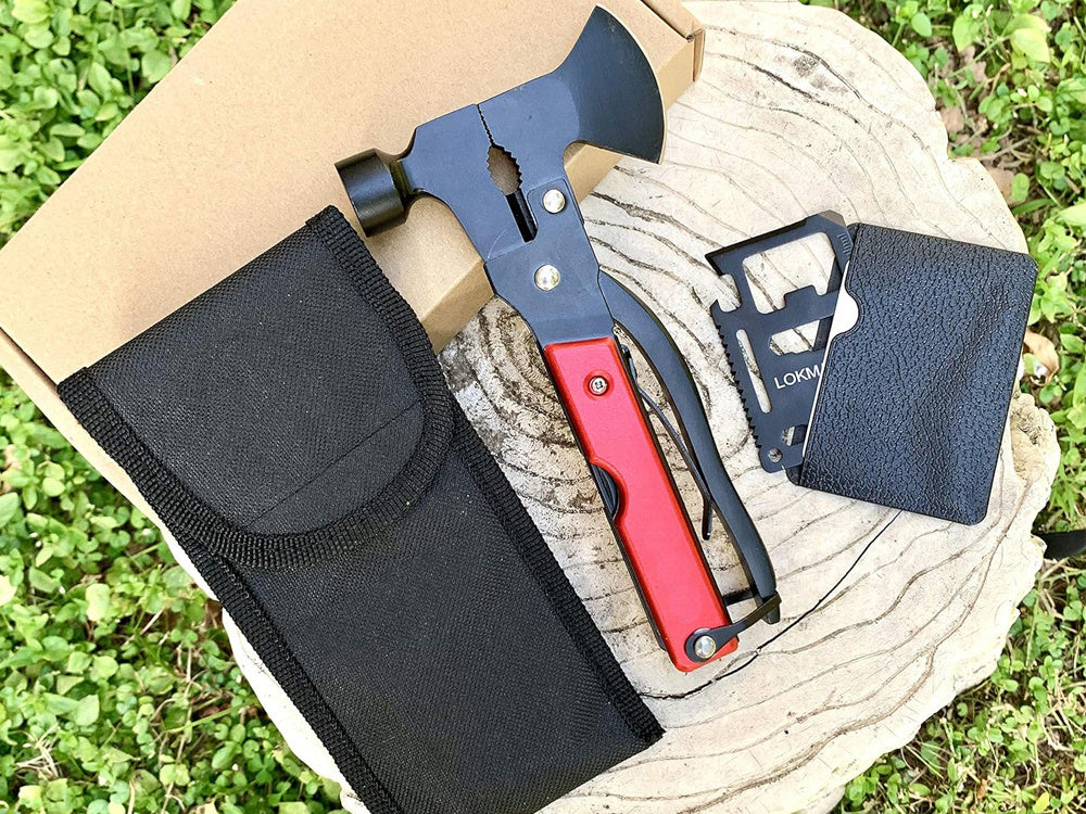 Multitool daugiafunkcinis įrankis 17in1 survival plaktukas-smulkintuvas kombainai