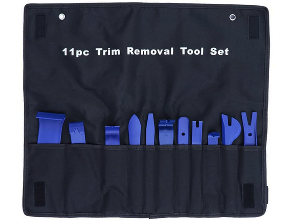 Traukiklių rinkinys apmušalų atidarytuvai svertai veržliarakčiai dangtelis 11 dalių