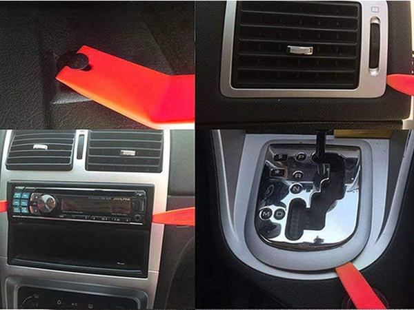 Traukiklių rinkinys apmušalų atidarytuvai svertai veržliarakčiai dangtelis 11 dalių