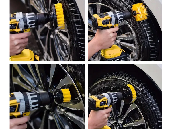 Poliravimo kempinėlių rinkinys gręžimo šepečiams, valymo pagalvėlės 23 el.