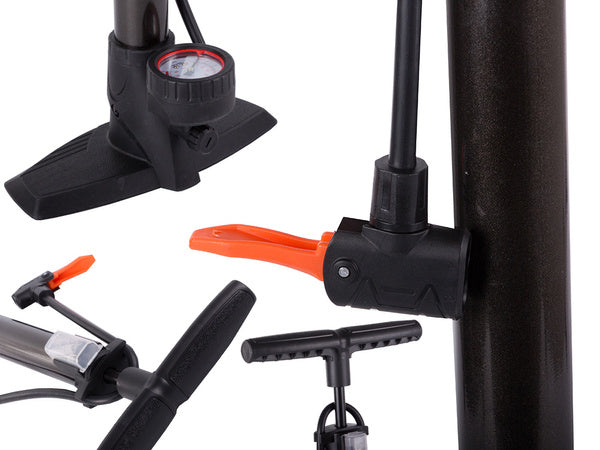 Grindų siurblys su manometru kojinis siurblys automobilinis siurblys dviračių siurblio patarimai