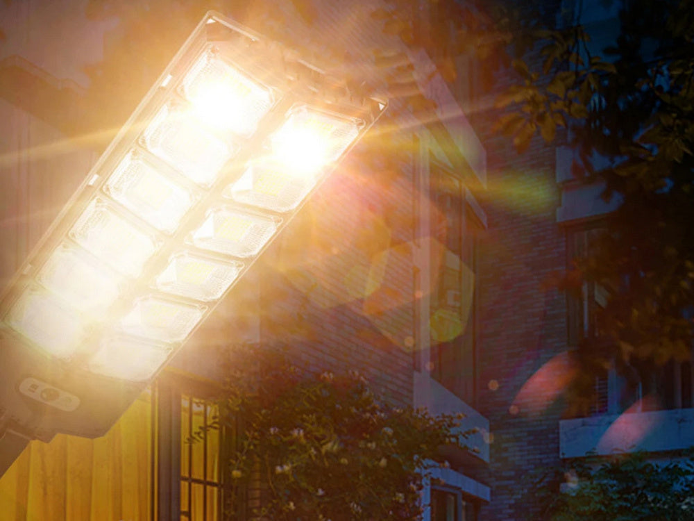 Saulės led lempos judesio jutiklis sutemus nuotolinio valdymo gatvės lempos naktinė šviesa