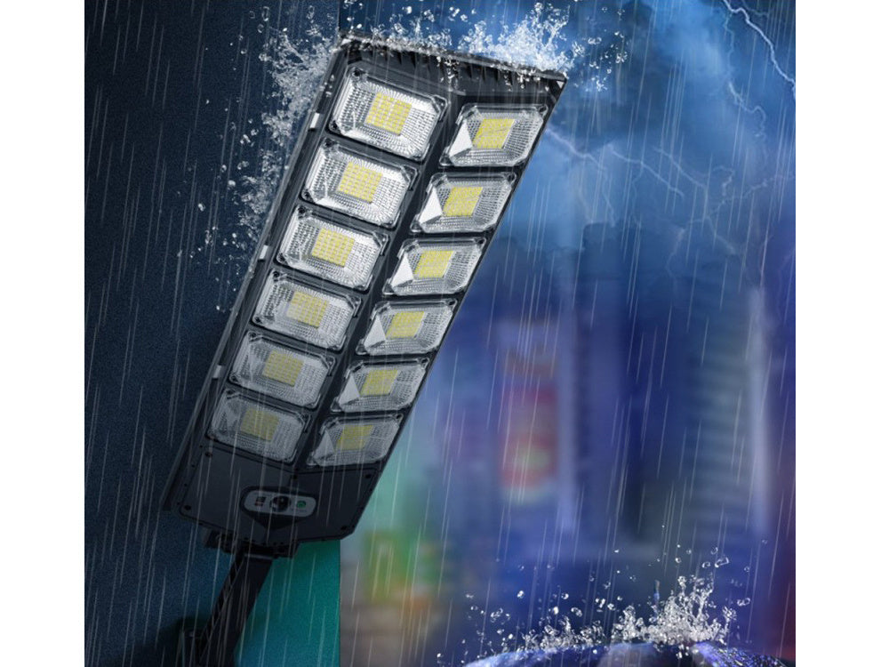 Saulės led lempos judesio jutiklis sutemus nuotolinio valdymo gatvės lempos naktinė šviesa