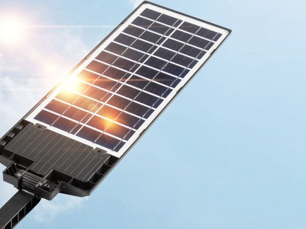 Saulės led lempos judesio jutiklis sutemus nuotolinio valdymo gatvės lempos naktinė šviesa