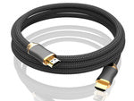 Hdmi 2.1 video kabelys ultra didelio greičio 8k 60hz 4k 120hz hq gold 1,5 m