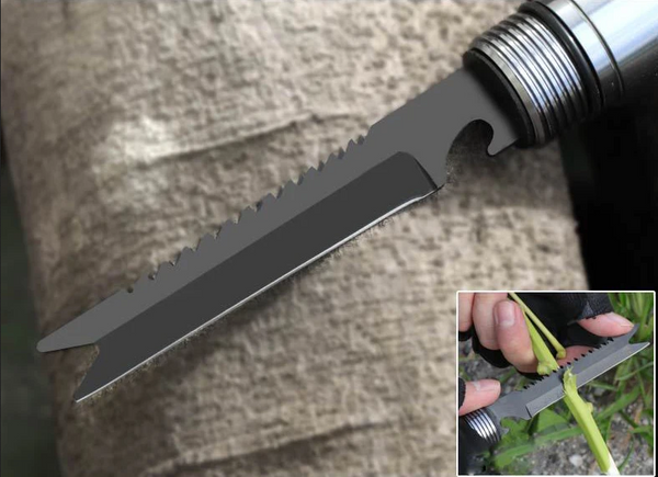 Sulankstomas kastuvas karinis atvejis pjūklas daugiafunkcinis išgyvenimo esminis