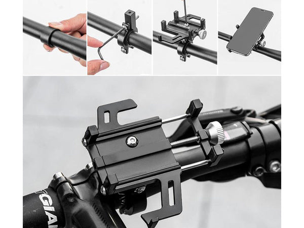 Tvirtas dviračio laikiklis telefonui telefono spaustukas saugus sukibimas