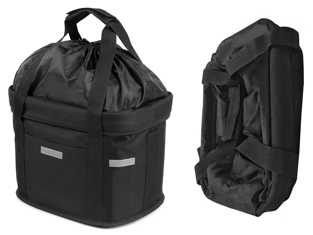 Didelis dviračių krepšys metalinis dviračių krepšys paspauskite ant vairo erdvus